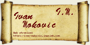 Ivan Moković vizit kartica